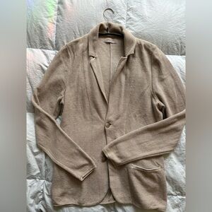 Men's Tan Cardigan Sweater